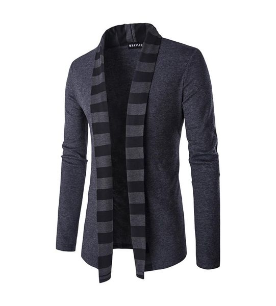 

2017 autumn and winter male personality no button cardigan sweater fashion longsleeve sweater8936756, White;black