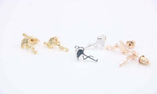 

fashion flamingo stud earringsthe latest elements silver platedrose goldcolor flamingo stud earrings for women whole9060575, Golden;silver
