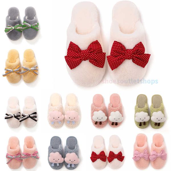 

fur for slippers bowknot discount winter women yellow pink white snow slides indoor house fashion outdoor girls ladies furry slipper182 ry, Black