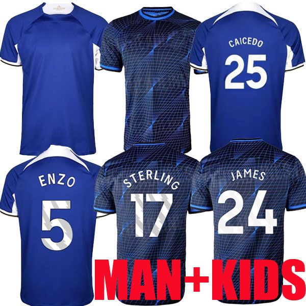 

2023 2024 caixedo nkunku jackson cfc soccer jerseys disasi 22 23 24 enzo mudryk james sterling cucurella chukwuemeka football shirt men kids, Black;yellow