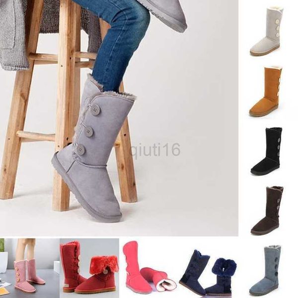 

boots designer boots women's bailey triplet tall suede booties button black chestnut brown grey shearling fur lined sheepskin boot knee
