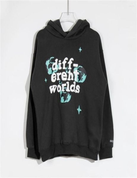 

men039s hoodies broken planet american casual foam hoodie sweater ins niche tide brand high street loose jacket fashion harajuk2821704, Black