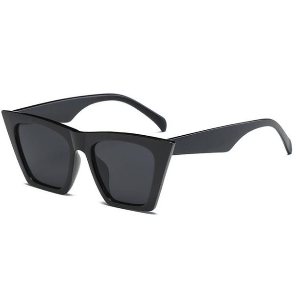 

fashion brand female designer sunglasses hd cat eye glasses frame sunglasses fashion atmosphere high-end glasses to send boxe314i, White;black