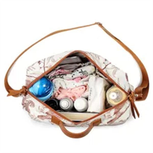 

baby stroller bag multi-functional storage mommy bag baby stroller out shopping bag large capacity mother shoulder bag a4, Black