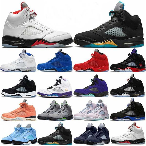 

designer shoes jumpman 5 5s mens basketball shoes racer blue unc aqua sail crimson bliss green bean oreo black metallic mars for her easter
