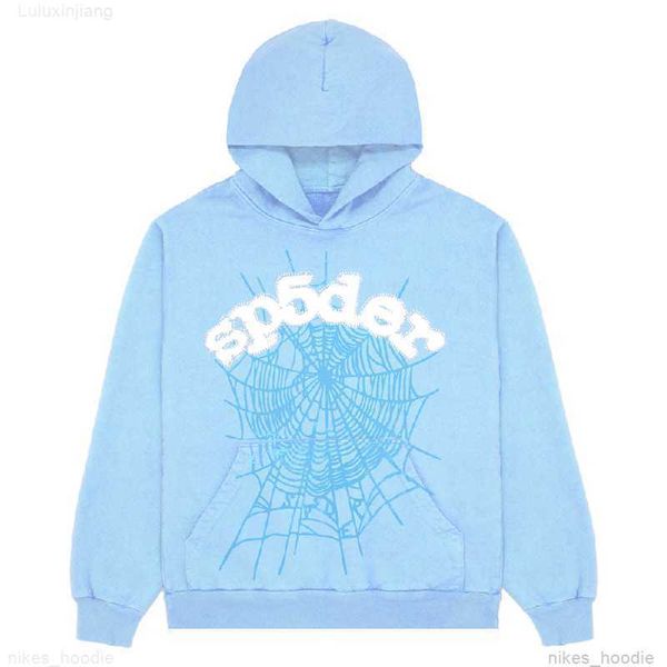 

men's hoodies sweatshirts sky blue spder hoodie men women hip hop young thug spider world wide print pu, Black