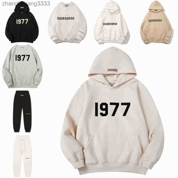 

mens designer hoodie sweatshirts black ess hoodie t shirt man hoody 1977 hoodies for women pullover men crewneck sweatshirt cotton letter lo