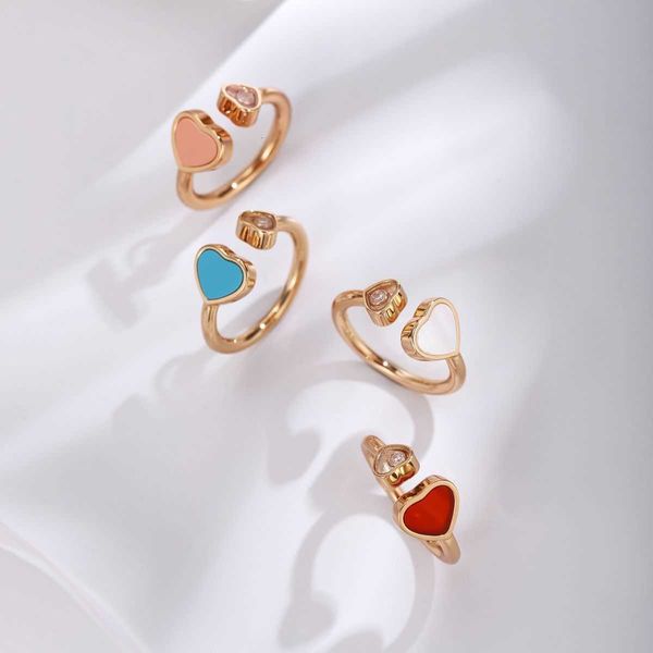 

fashion designer chopin love ring women's new white fritillaria heart shaped premium high edition xiao jiaping replacement, Silver