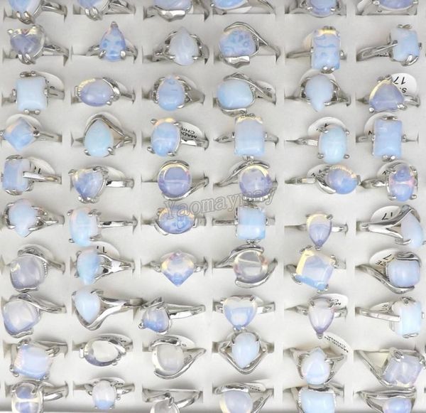 

natural opal gemstone rings fashion jewelry women039s ring bague 50pcs 5824378, Golden;silver