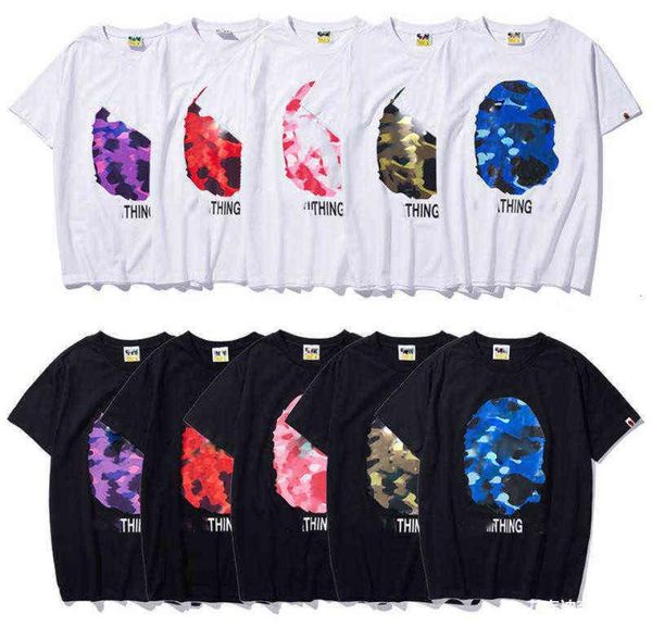 

women039s and men039s tshirts baggy fat edition 100 cotton summer camo breathable multifunctional high street trend tshi3062390, White;black