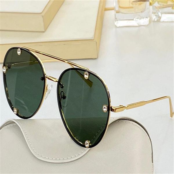 

2045 fashion summer style gradient lens sunglasses uv 400 protection for women vintage outer metal round frame come wi228d, White;black