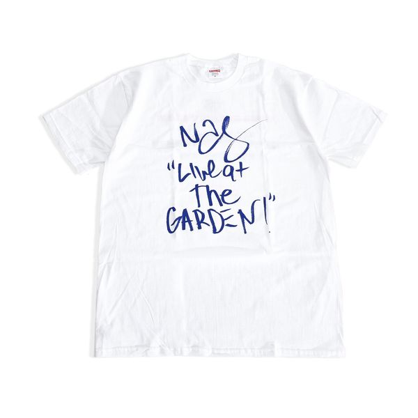 

suprenne 23ss nas f&f limited edition printed short sleeve t-shirt, White;black