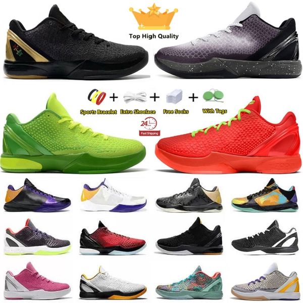 

kobes mens basketball shoes 5s protro 6s eybl reverse grinch metallic gold dark knight black del sol light pink forest green 6 5 men trainer