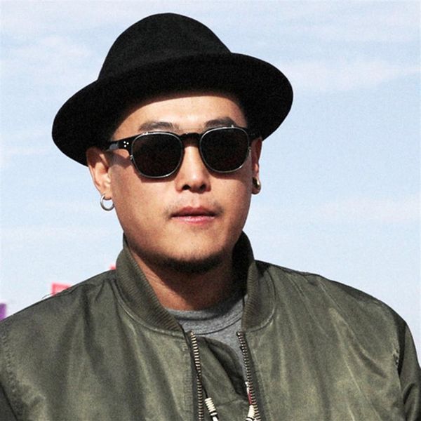 

quality 523 6a clip-on sunglasses italy plank polarized eyeglasses frame sets retro-vintage square goggles 49-22-145 full-s242h, White;black