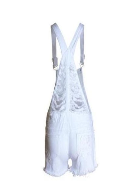 

womens loose hole ripped jumpsuits casual white summer denim shorts xsl female jeans fashion short bib sling playsuits6604409, White;black