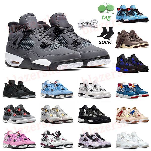 

men women basketball shoes jumpman 4 sneake cool grey infrared zen master university pink cactus jack where the wild things are purple metal