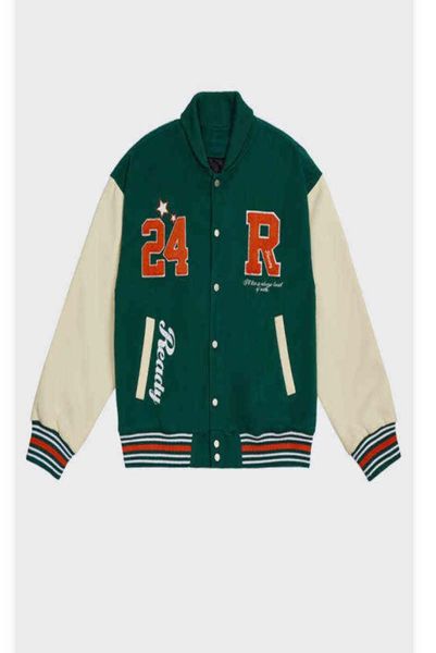 

hip hop varsity jacket coat 2021 new winter singlebreasted 24 letters embroidery bomber vintage baseball8964134, Black;brown