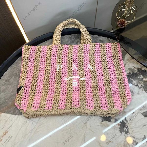 

fashion brand luxury bag shopping bag women style handbag trendy designed fiber weaving hollowed out tote holiday beach bag 23bags