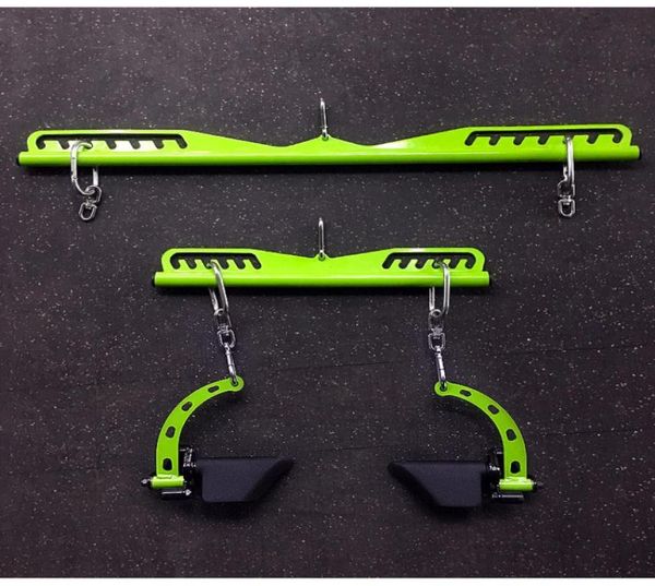 

accessories fitness lat pull down bar home biceps triceps back blaster rowing machine workout handle gym high low pulley cable att8043098