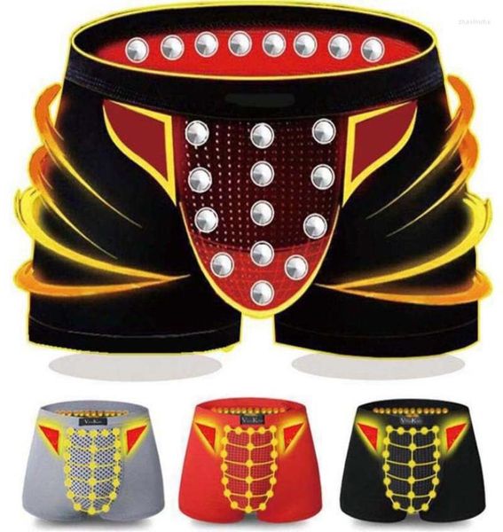 

underpants men39s physiological underwear men enlargement health boxer shorts tourmaline prostate magnetic therapy3764701, Black;white