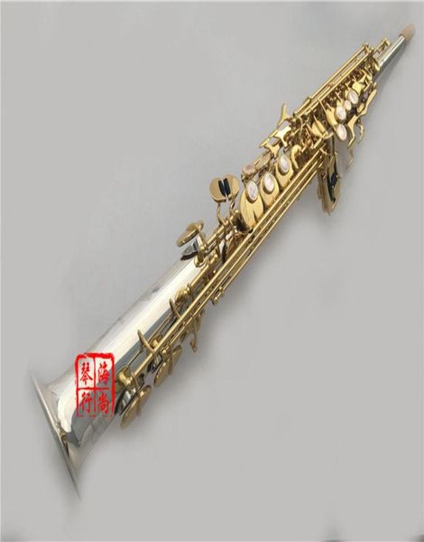 

new yanagisawa s9930 b flat soprano saxophone silvering and gold key straight sax musical instruments professional level5183232
