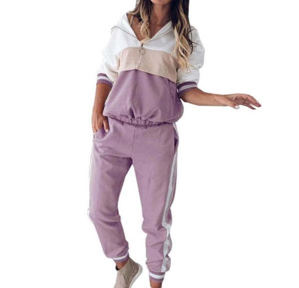 

tracksuit for women womens two piece set outfits hoodie sweatshirtsweatpants sweatsuits tracksuit sets jogging suit female suit3630838, White