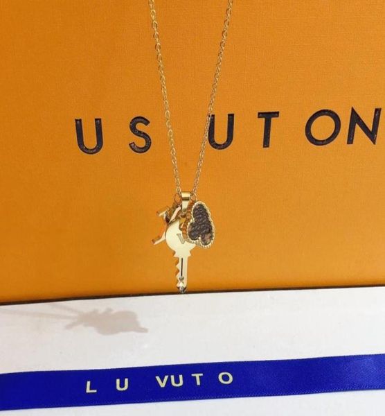 

luxury clover pendant necklace fashion 18k gold plated necklace popular brand jewelry accessories exquisite design gift for women59378196, Silver