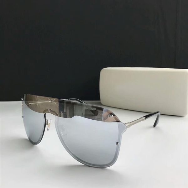 

2180 pilot rimless sunglass silver gafas de sol shades fashion sunglasses new with box183z, White;black