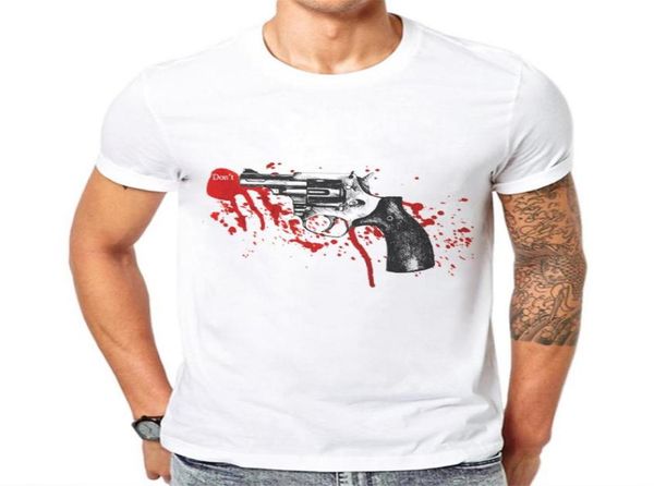 

men039s tshirts 2021 fashion men t shirt summer cotton short sleeve o neck man tee shirts gun 3d printed tshirt mens pol6431673, White;black