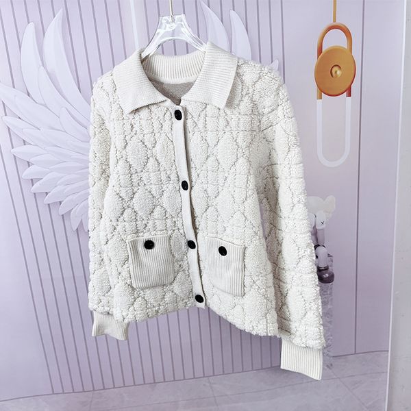 

816 2023 autumn brand same style coat white long sleeve coat lapel neck button fashion luxury womens clothes xue, Black;brown