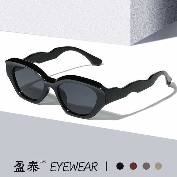 

notched mirror leg style y2k personalized 2023 new ins candy dopamine sunglasses female, White;black