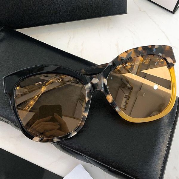 

luxury sunglasses womens cat eye color big frame 9081 fashion personality party glasses shopping vacation uv protection designer t286h, White;black