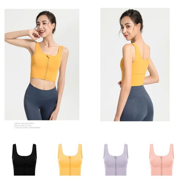 

women039s racerback zip front high support workout yoga sport bra3697731, Black