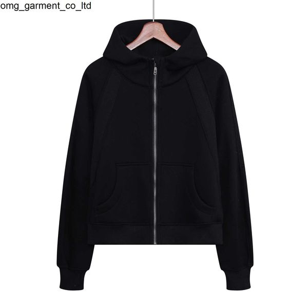 

new autumn winter yoga hoodie scuba lululemens womens plus jackets sports half zipper terry designer sweater cing loose short clothes yoga h, Black