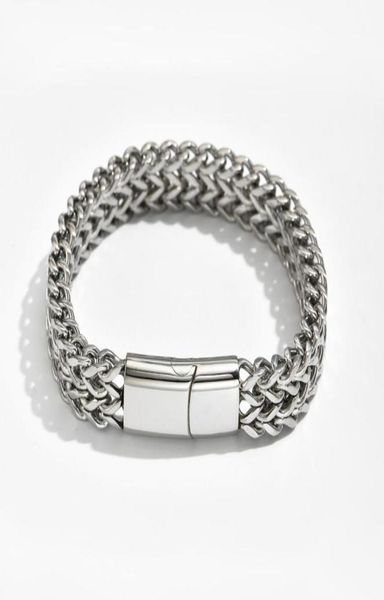 

mens bracelet hip hop punk simple titanium steel bracelet ins style beautiful versatile color bracelet 21121709r78314533898684, Black
