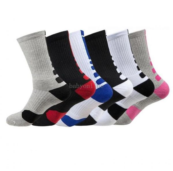

2pcs1pair fashion usa professional elite basketball socks long knee athletic sport socks men compression thermal winter fy73226935111, Black