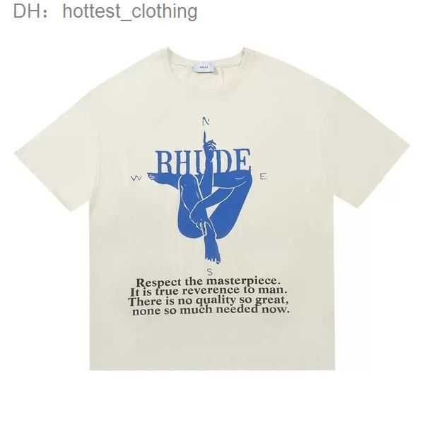 

rhude t shirt rhude mens t shirt designer for men womens fashion with letters casual summer short sleeve woman clothing 2 abmr, White;black