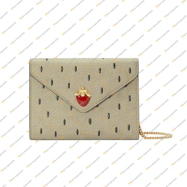 

ladies fashion casual designe luxury strawberries mini chain bag wallet shoulder bags tote handbag crossbody messenger bag mirror quality 72