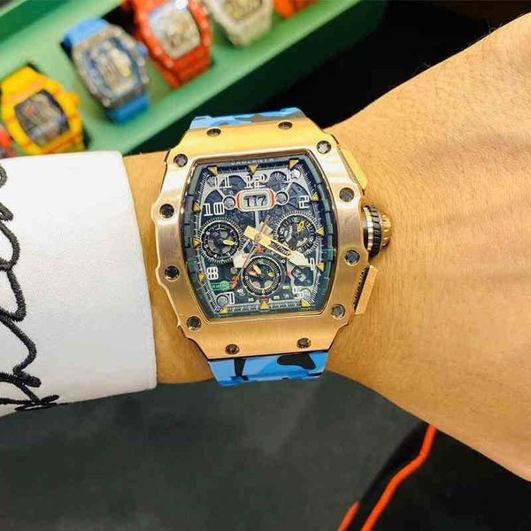 

multi-function superclone luxury mens mechanics watches richa milles wristwatch fully automatic multifunctional mechanical watch men's