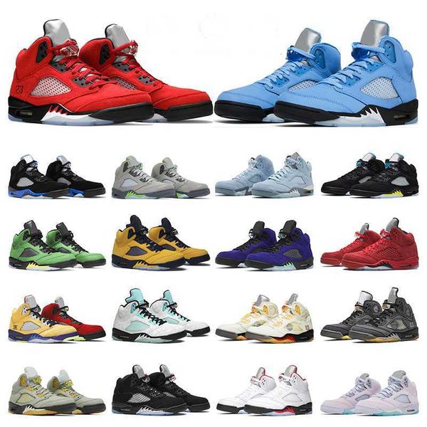 

men basketball shoes 5 5s mens sneakers unc racer blue aqua alternate grape sail oregon outdoor sports running trainers