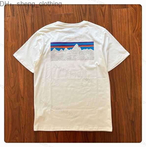 

men t shirt patagonias letter print doodle high street tees mens women short sleeve cotton t-shirt streetwear 3 x1h8, White;black
