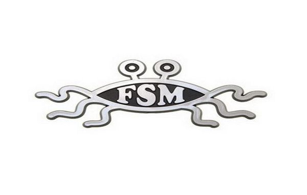 

fsm flying spaghetti monster car emblem0123456789109631045, Gray