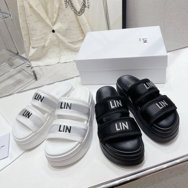 

celiny block embossed mule sandal famous designer woman fashion gladiator swim slides men out of office shoe triomphe luxury slipper lady ou, Black