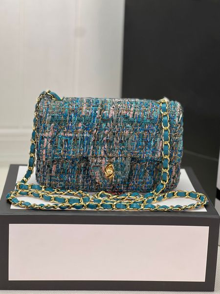 

10a new wool fashion women's cf wool shoulder bag designer pearl chain handbag multi color wool spin single double hat handbag crossbod