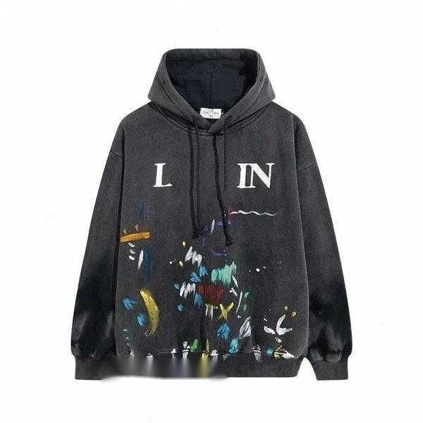 

galleryes dept hoodie mens women fashion clothing luxury designer gothic hoodies sweatshirt casual jogging tracksuit 0o21, Black