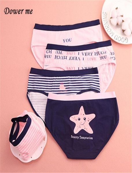 

girl039s cartoon cotton briefs 12pcslot women comfortable mid waist panties female breathe ly underwears w0133780774, Black;pink