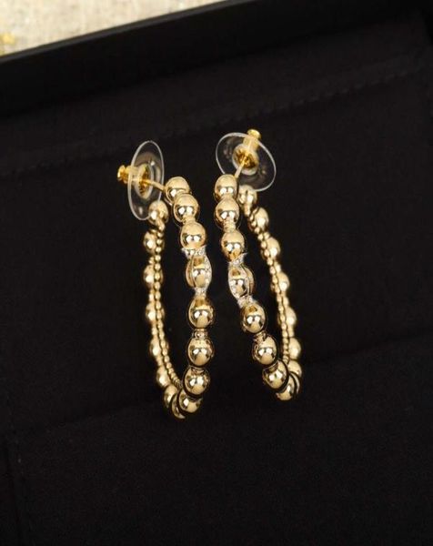 

2022 charm dangle small round shape with diamond stud earrng in 18k gold plated for women wedding jewelry gift have bo6333449, Golden