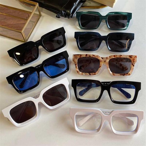 

fashion sunglasses square thick plate frame european and american style star hip-hop polarized glasses size 50-22-145 with 183h, White;black