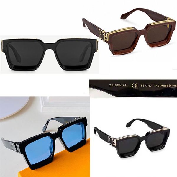 

2021 official latest color m96006wn fashion sunglasses millionaire square frame classic retro decorative glasses 1165226c, White;black