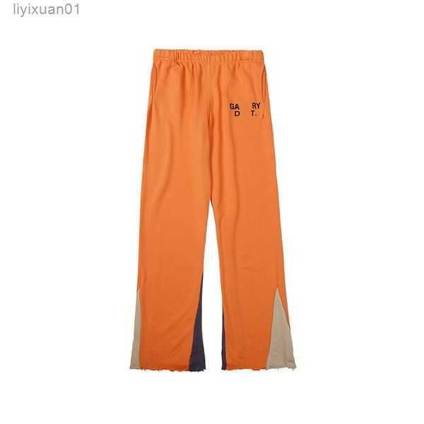 

designer galleries mens depts jeans dept pants sweatpants speckled classic letters print men's women's couple loose versatile casu, Blue